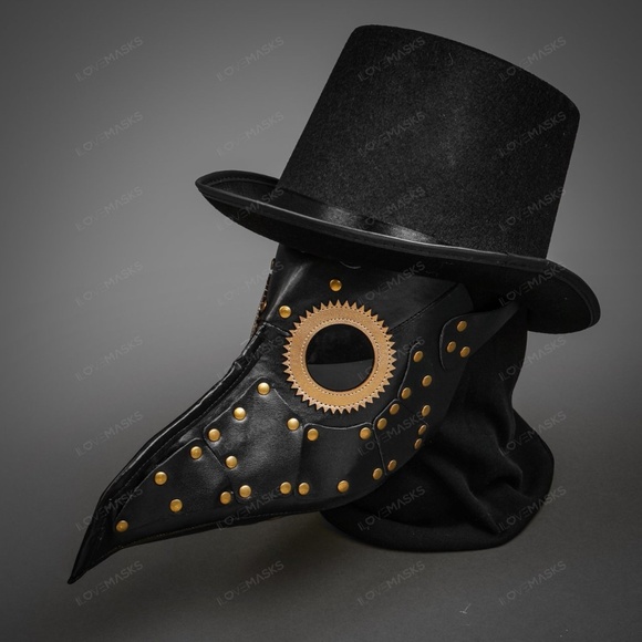 Halloween Steampunk Plague Doctor Mask Masquerade - Picture 2 of 7